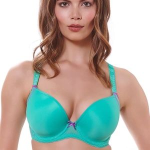 Freya Deco Vibe Moulded Plunge Bra Opal Size 30D